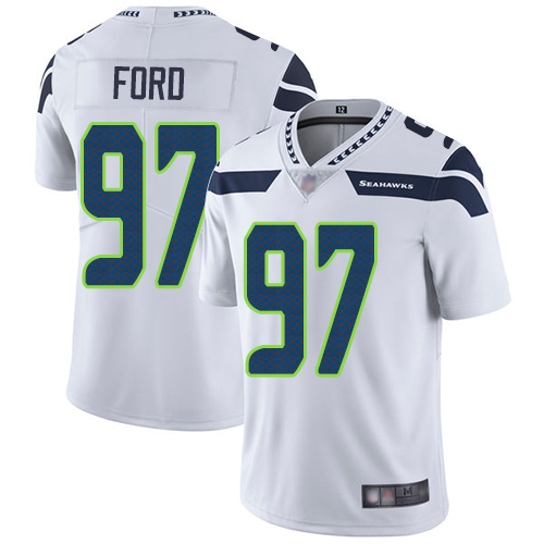 Seattle Seahawks Limited White Men Poona Ford Road Jersey NFL Football 97 Vapor Untouchable